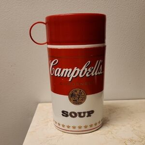 Campbells Soup Retro Container Travel Mug Cup Vintage 2010 343ML